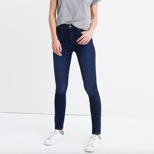 Madewell 10” Highrise Blue Skinny Jeans